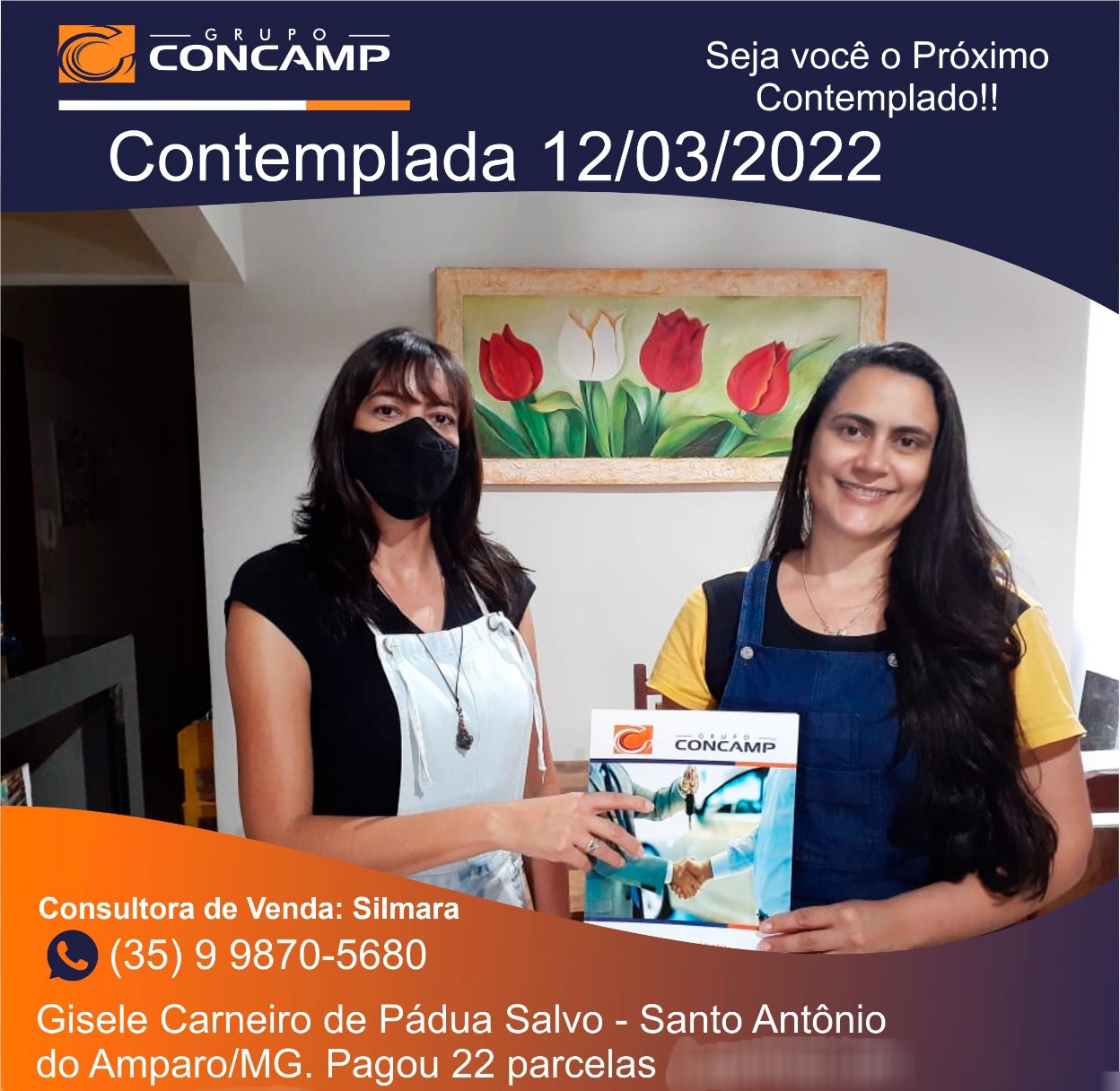 Ganhador(a) Gisele Carneiro - Plano Premiado Concamp