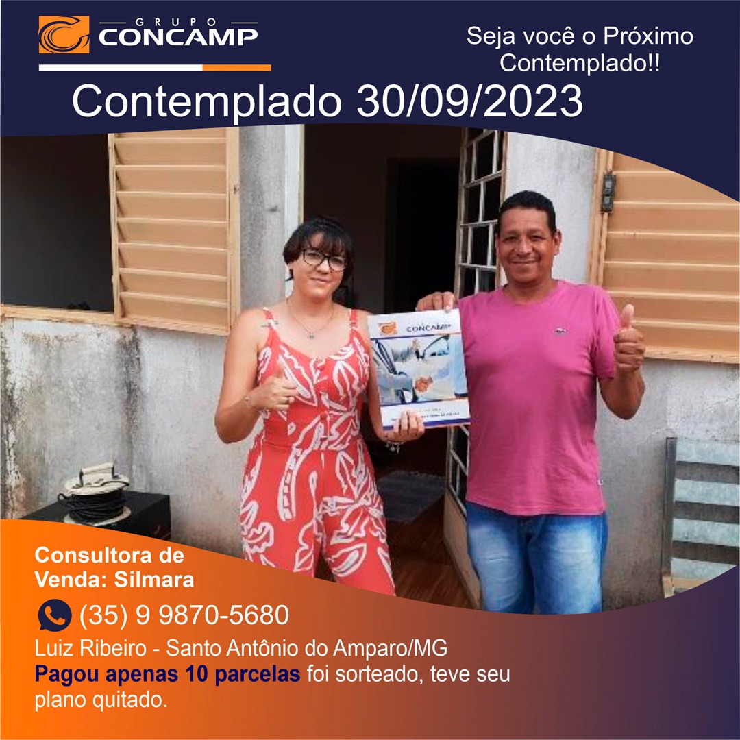 Ganhador(a) Luiz Ribeiro - Plano Premiado Concamp