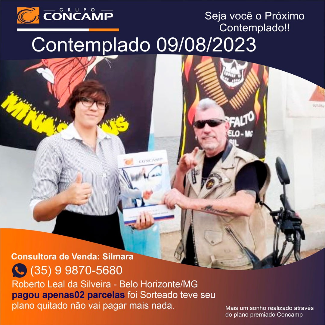 Ganhador(a) Robero Leal - Plano Premiado Concamp